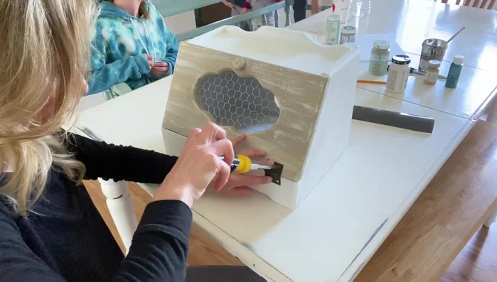 Optional: Cut out a word (e.g., "Bread") using a Silhouette machine and attach it to the bottom.