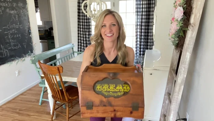 Find a bread box at a thrift store.