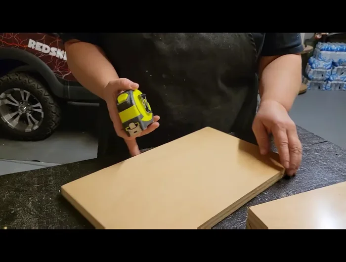 Cut two additional 7-inch by 14-inch pieces for the sides.