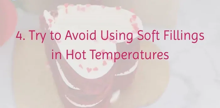 Use supports for cakes with multiple tiers.