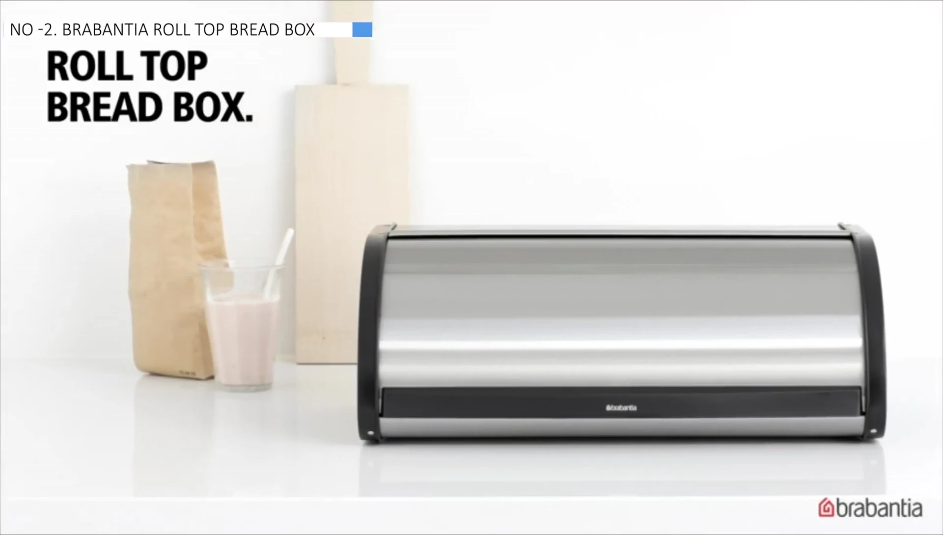 BRB & CH Roll Top Bread Box demonstrating its roll-top mechanism