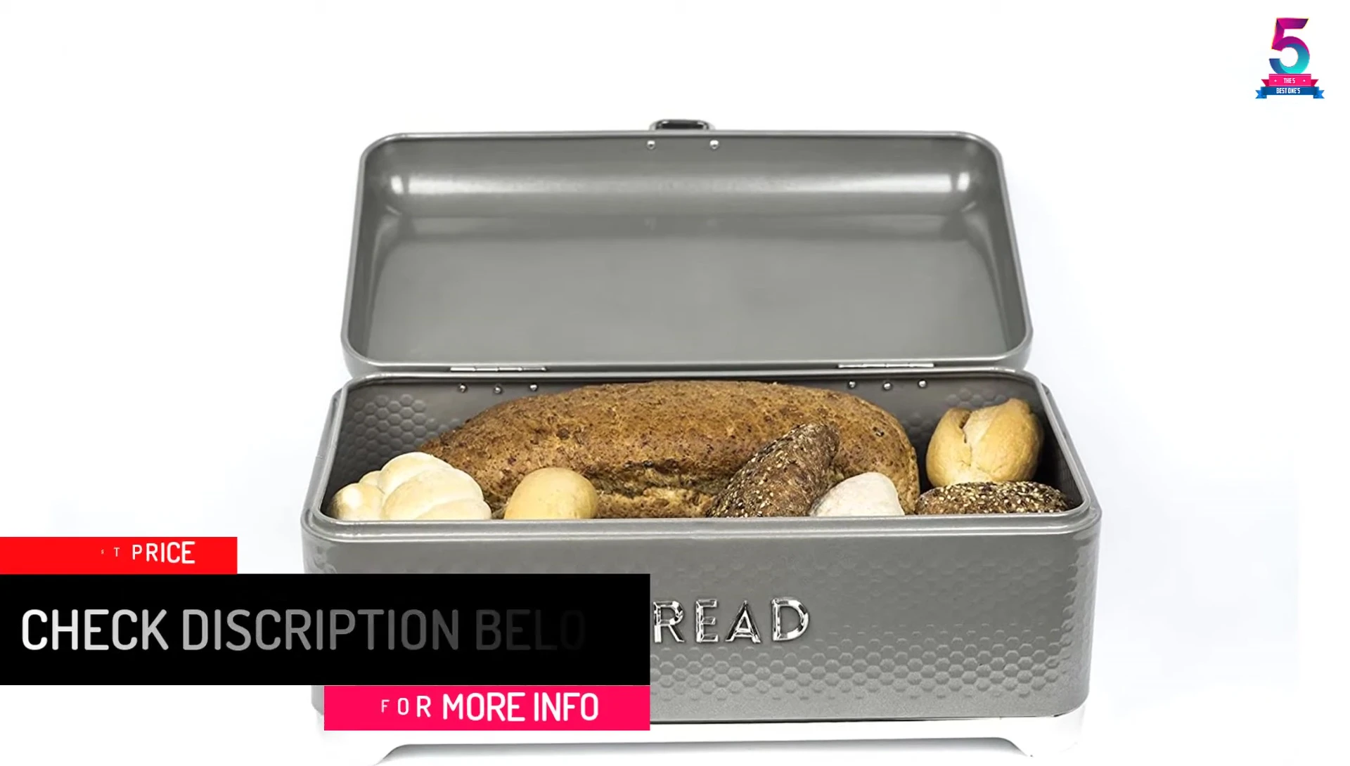 The bread box displayed in a kitchen setting