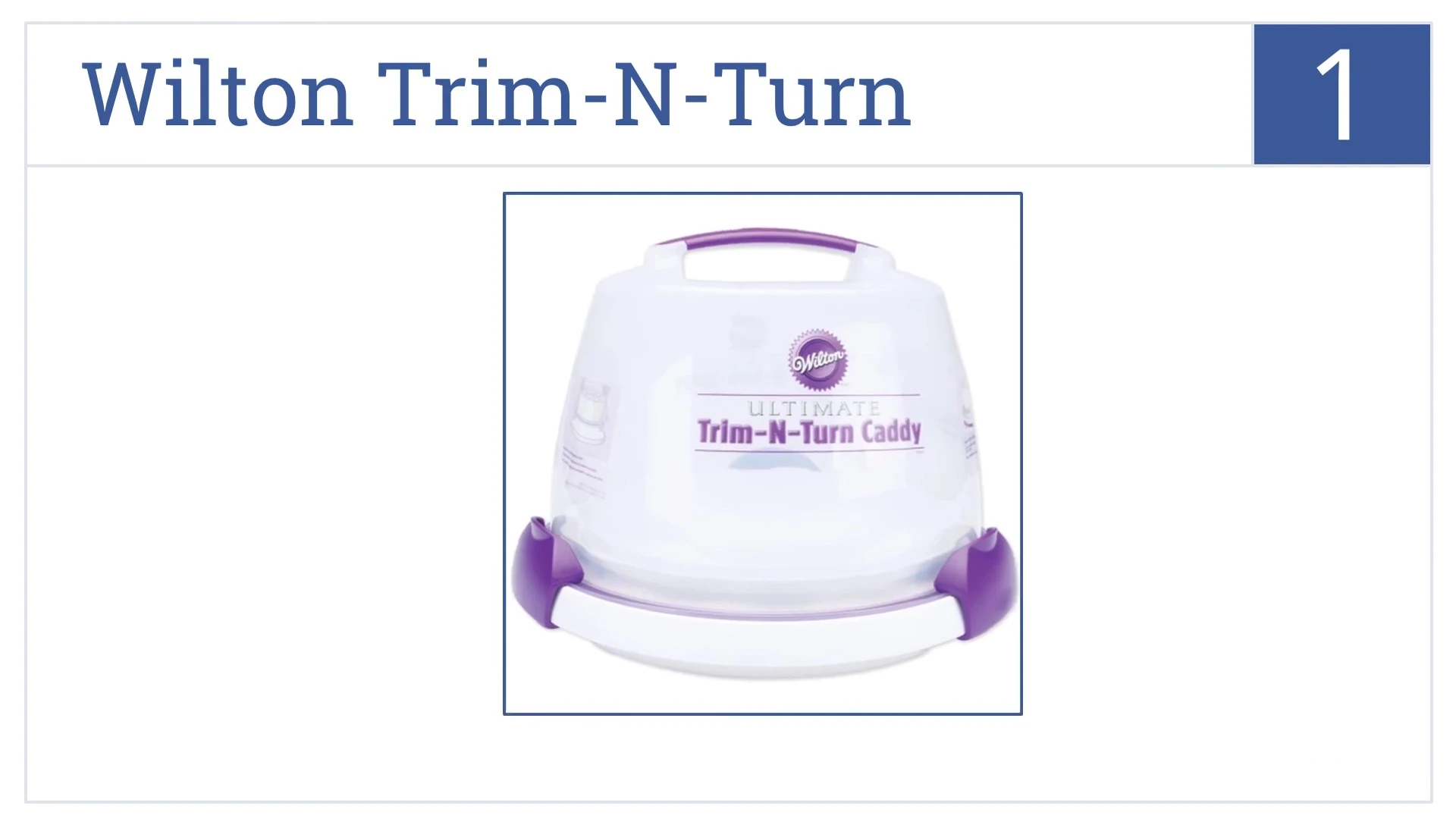 Wilton Trim and Turn cake carrier highlighting its rotating base