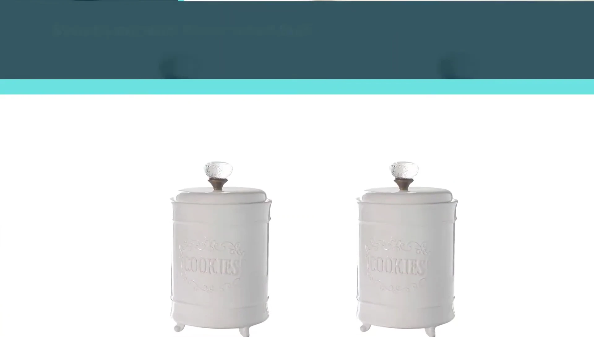 The jar showing the three small feet for stability.