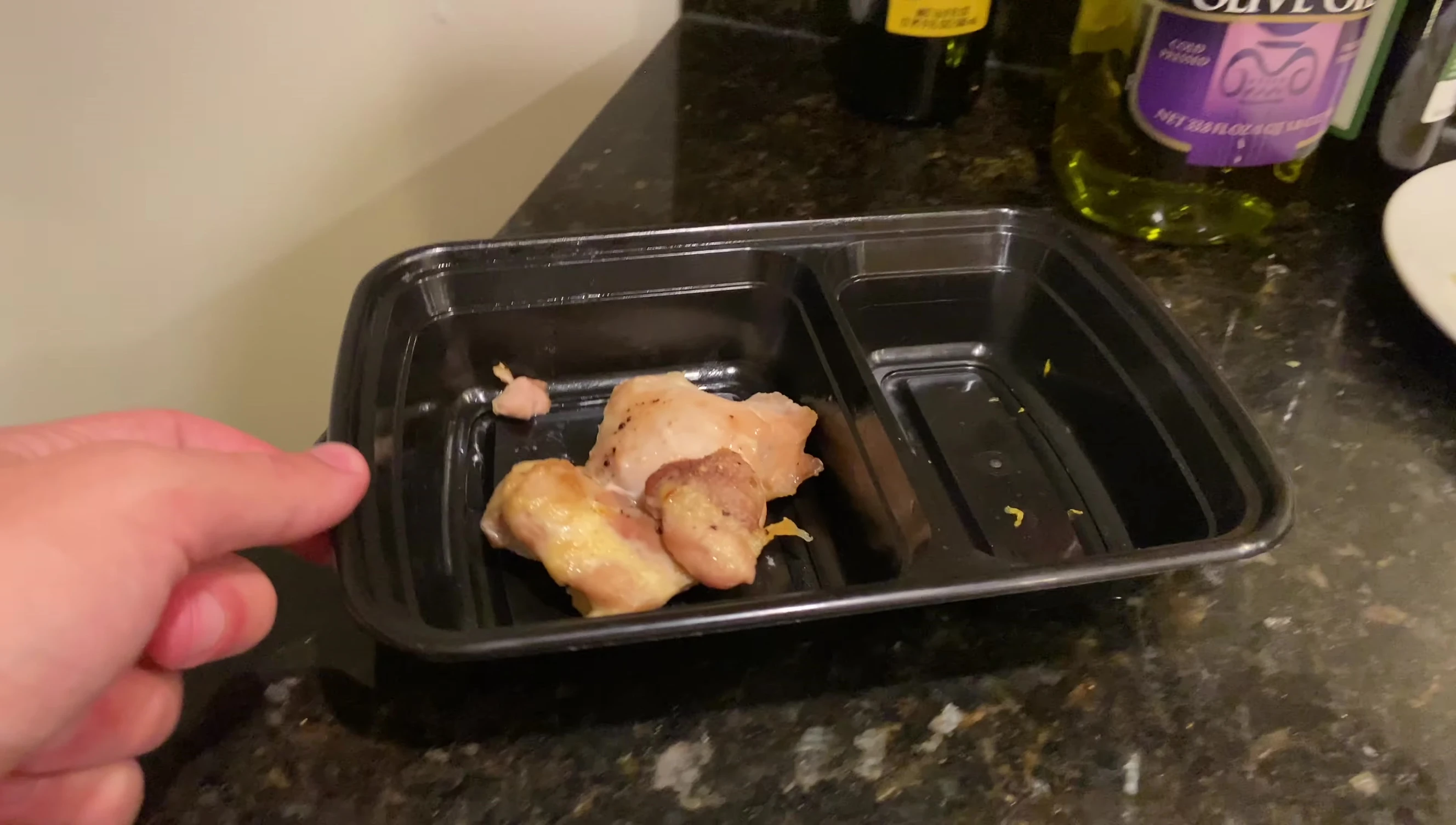 Mentioning that microwaving is done on a separate plate