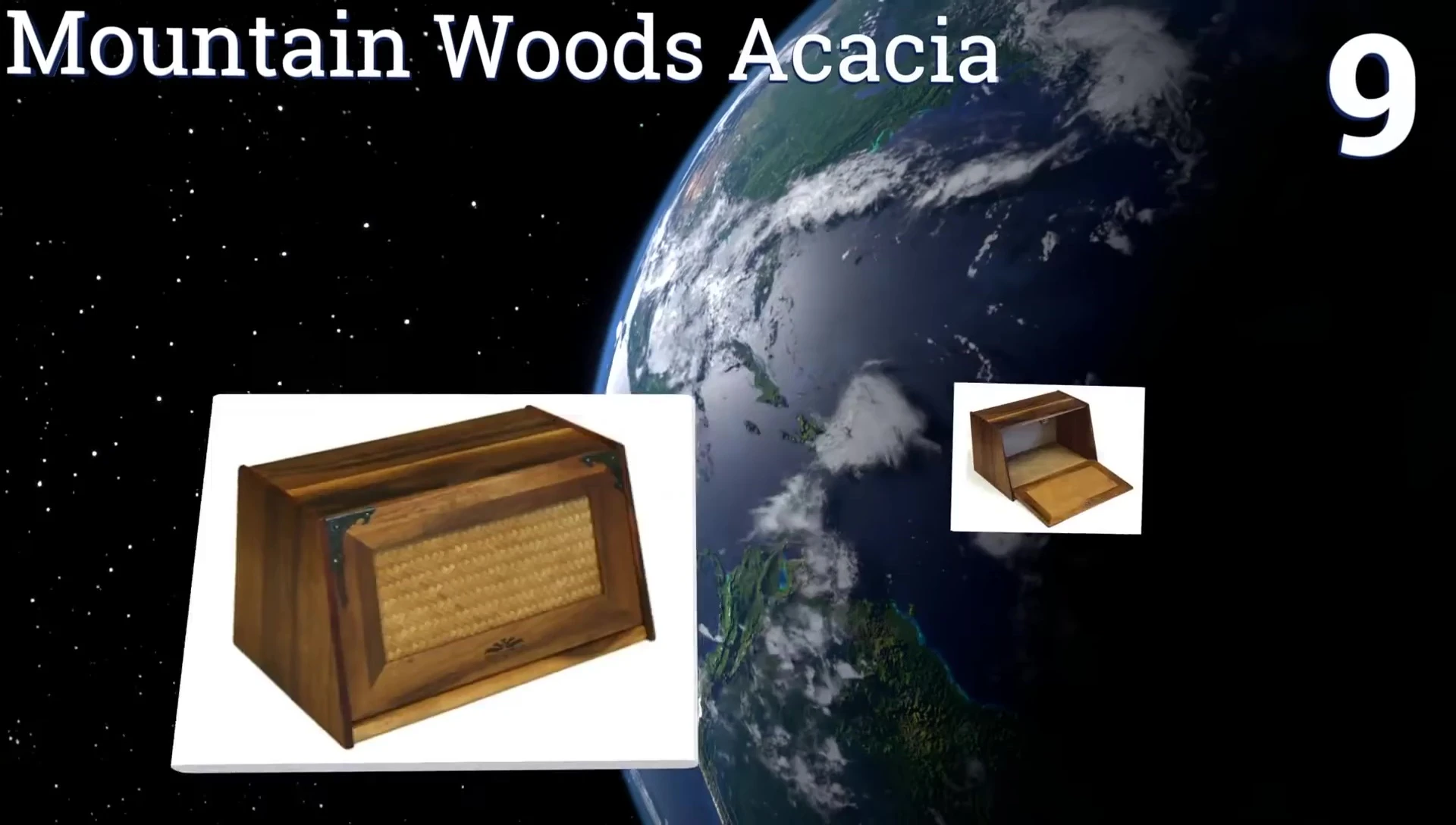 The bread box displaying its ample storage capacity.