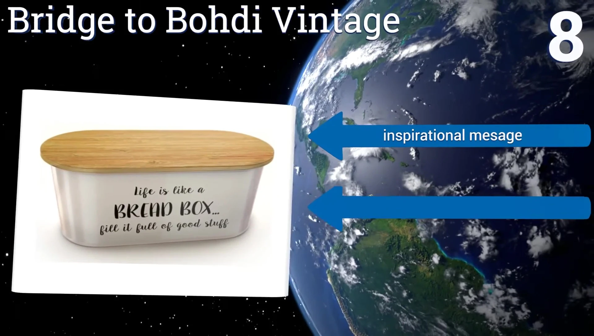 The bread box in a kitchen setting, highlighting its stylish appearance.
