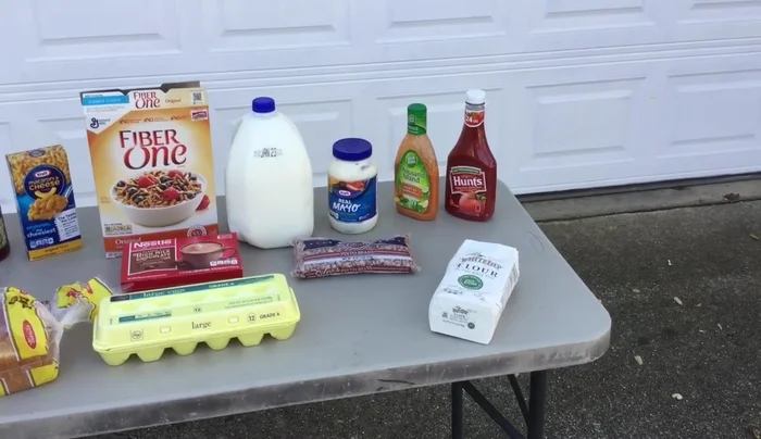 Store butter and cheese in a watertight container to protect them from melting ice.