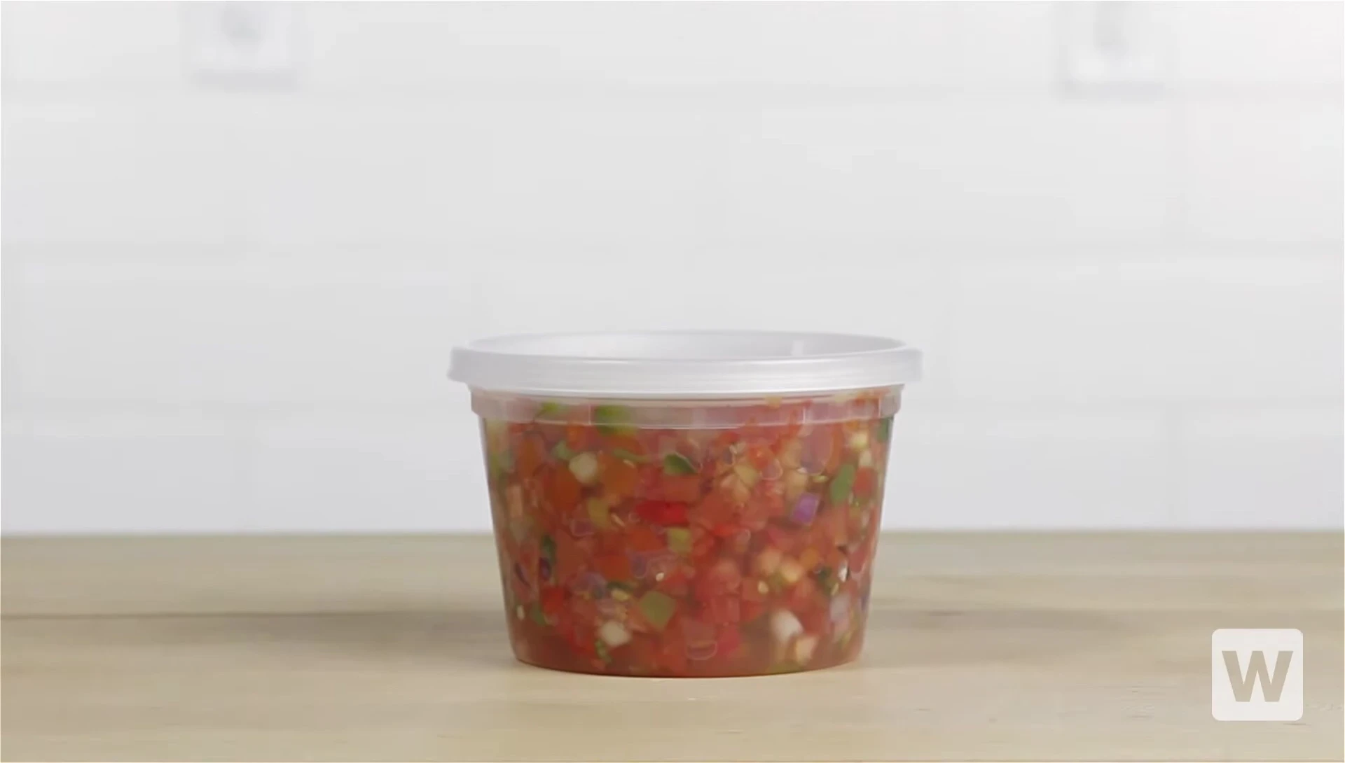 Translucent containers showing food inside