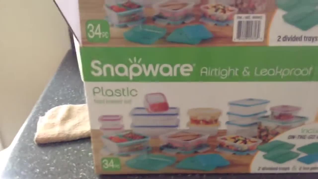 Shot of the Snapware container set at Costco.