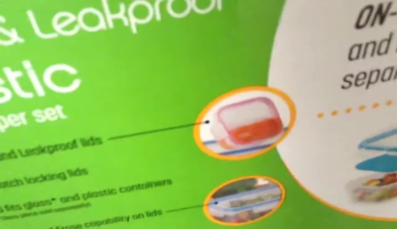 Demonstration of the airtight locking mechanism on the container.