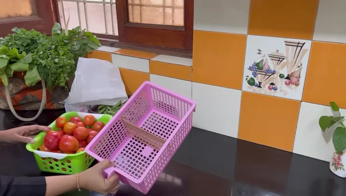 Leave slightly green tomatoes at room temperature to ripen before refrigerating.