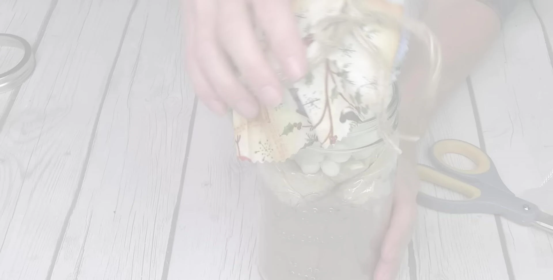 Mason jar with layered s'mores brownie kit components