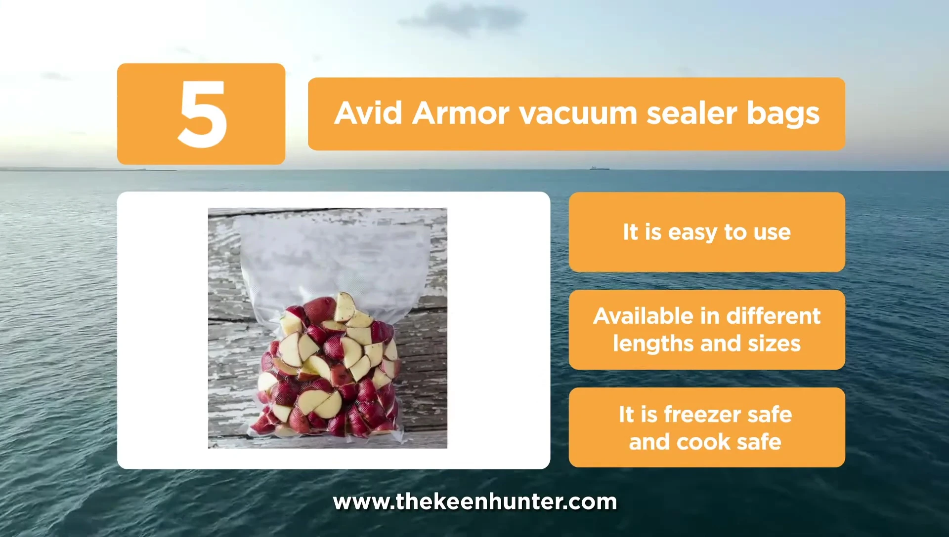 Avid Armored bags next to a Foodsaver