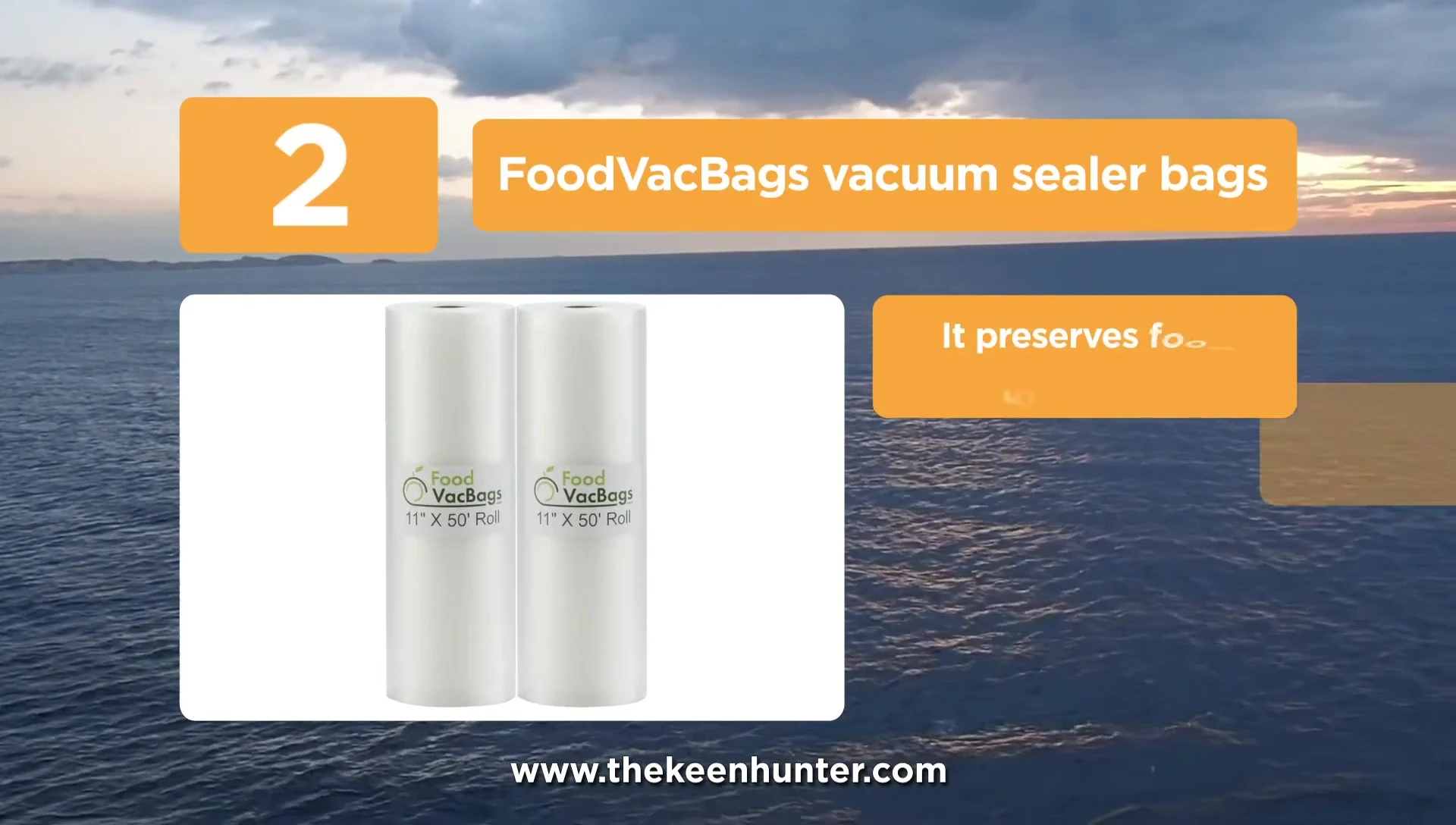Bags storing different kinds of food