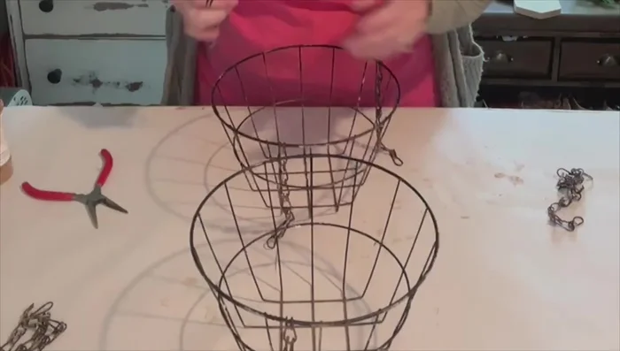 For the top basket, potentially remove and reattach segments for a proper fit.