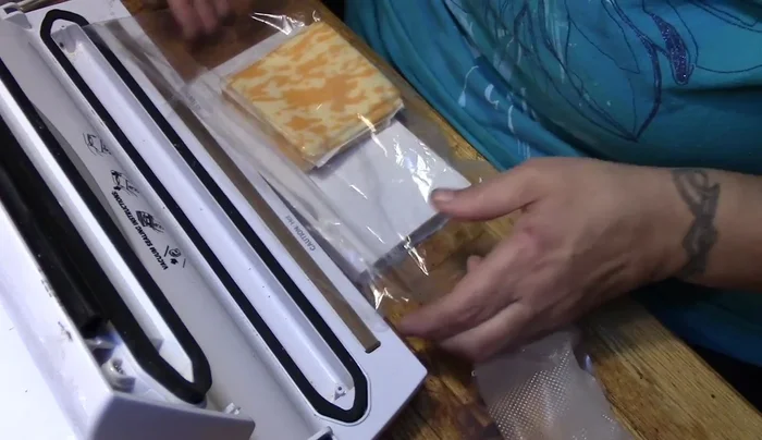 Place a notepad under the bag to keep it flat.