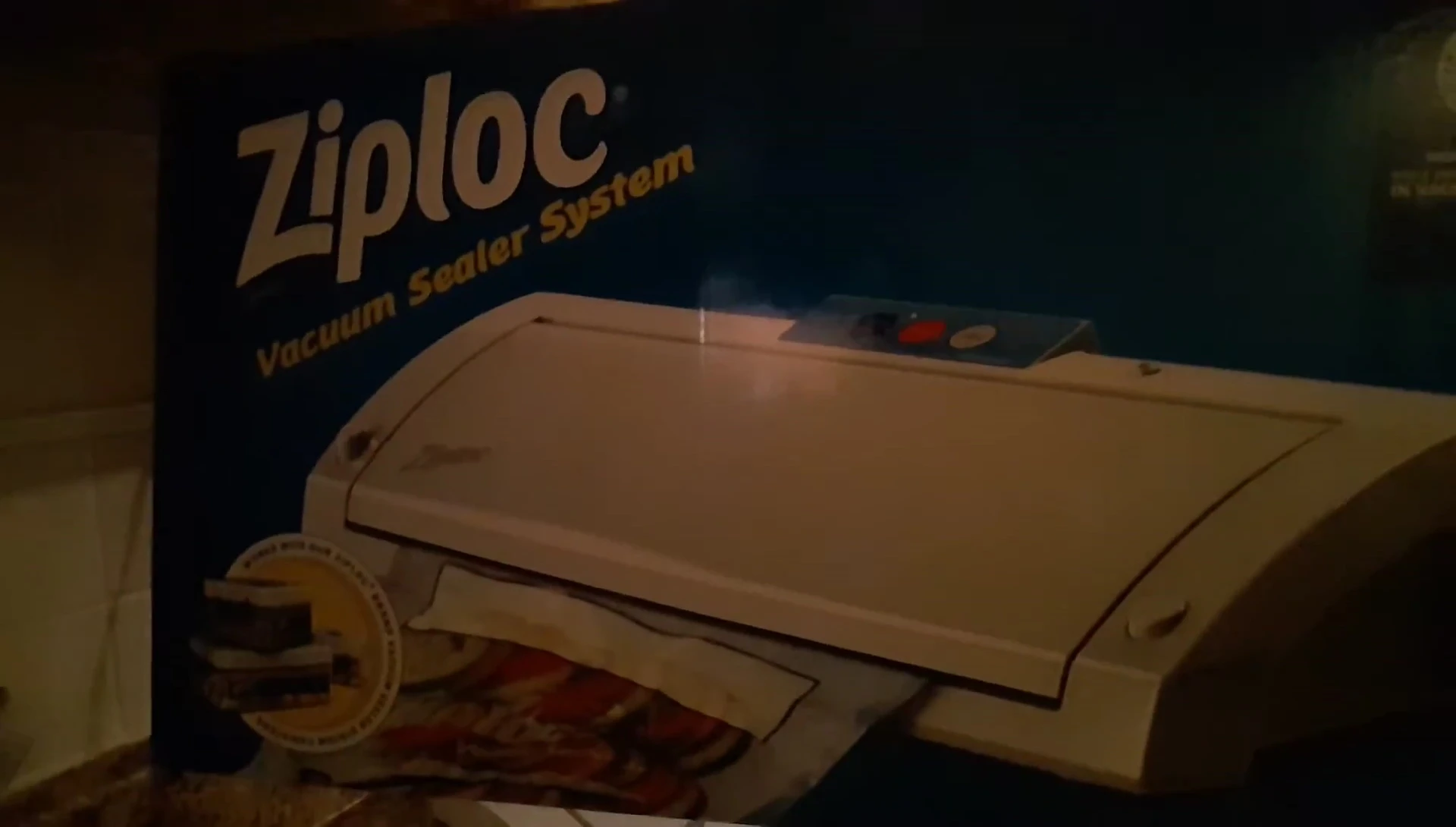 Close-up of the Ziploc V200 series vacuum sealer