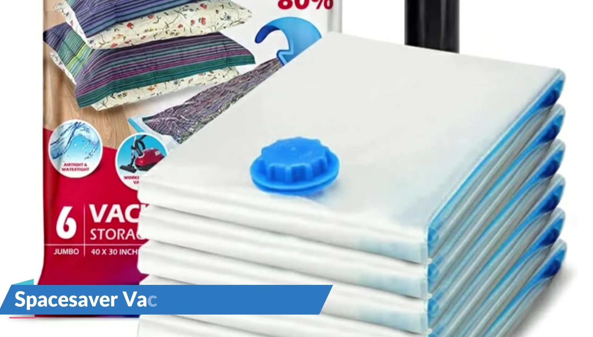 Demonstration of Space Saver bags in use