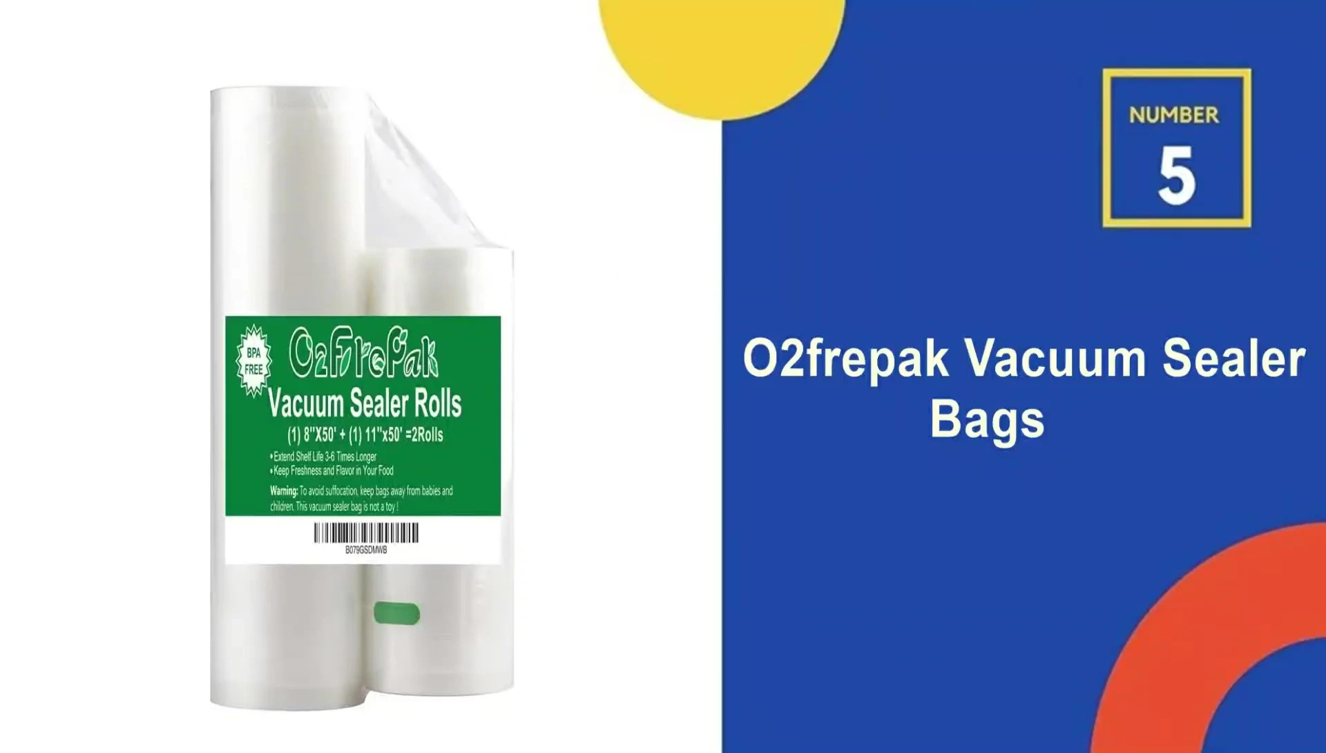 O2 Frepik vacuum sealer bags packaging