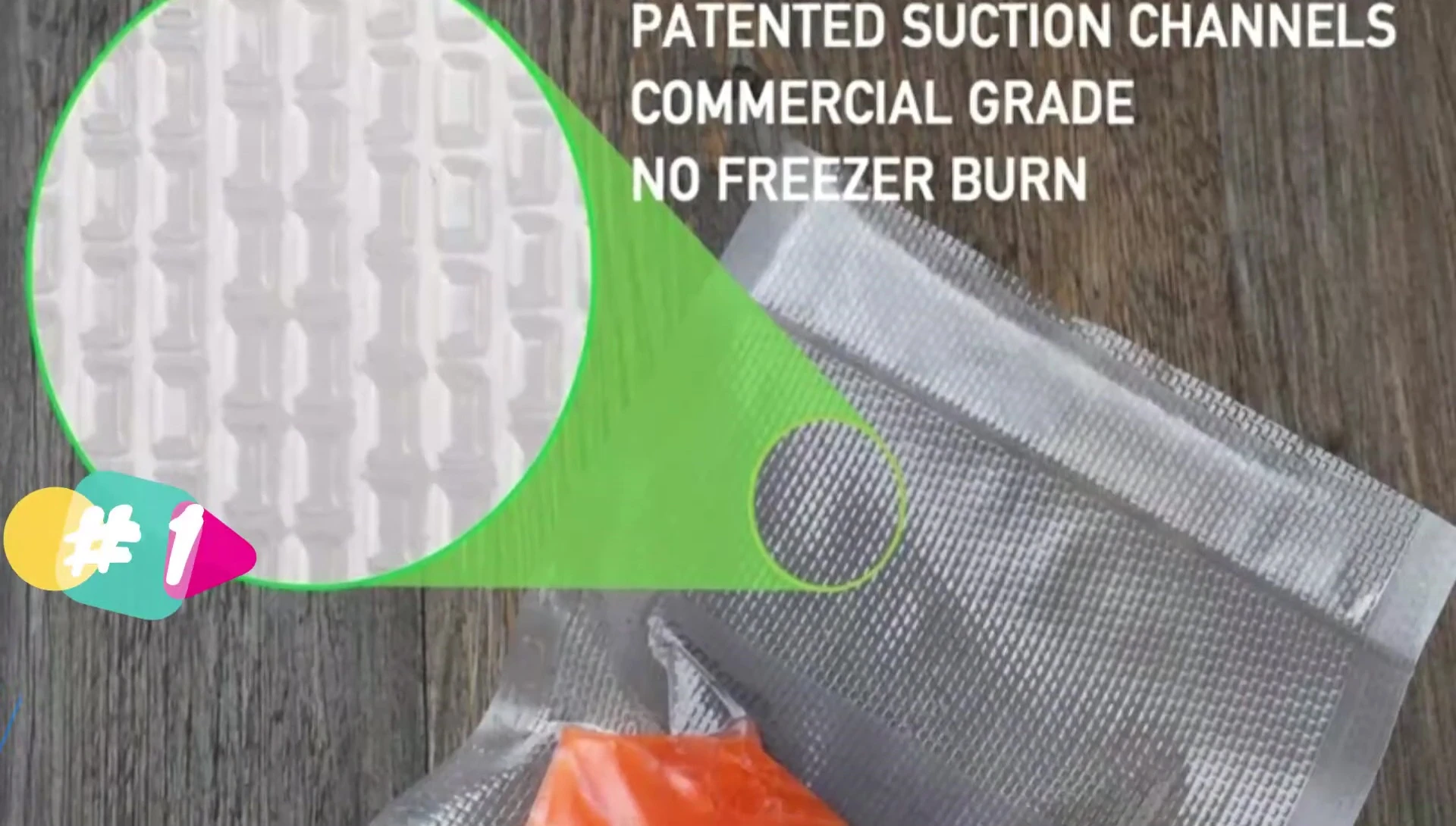 Close-up of Weevac bag material