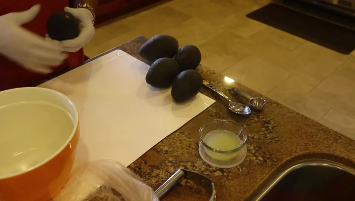 For chunks or mash, scoop the avocado flesh out.
