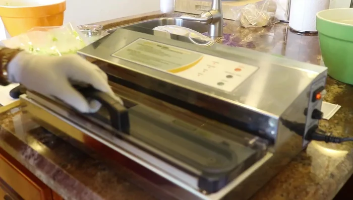 Seal the bags using a vacuum sealer.