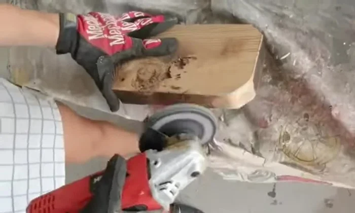 Seal and finish: Applying cutting board oil using a piece of fabric to seal and enhance the wood's appearance.