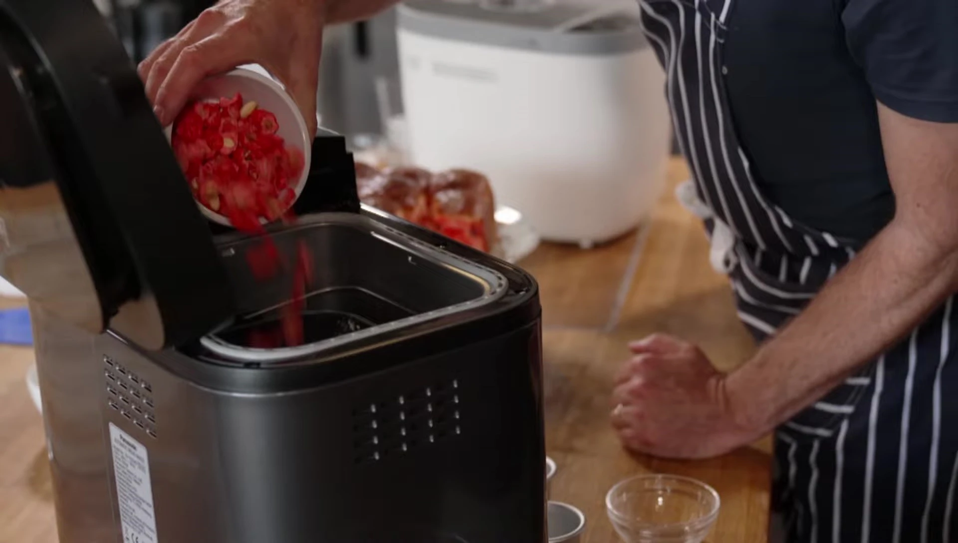 Panasonic mixing the Brioche dough