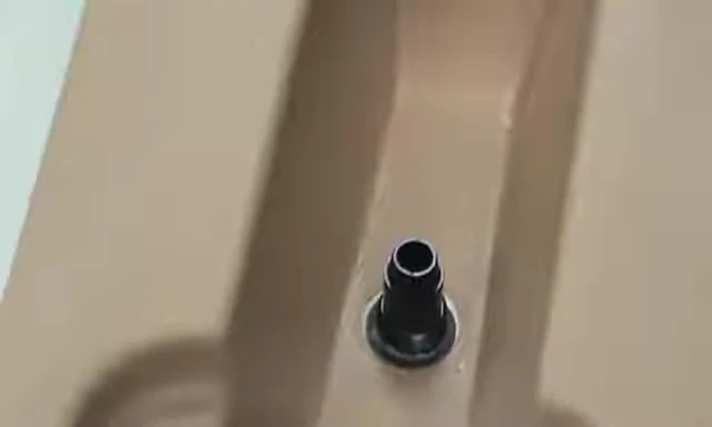 Securing the hex nut