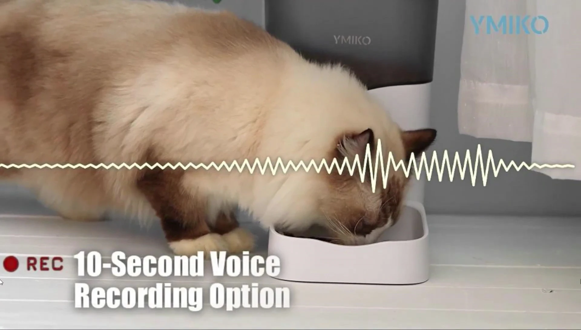 Voice recording feature on the iMiKO feeder