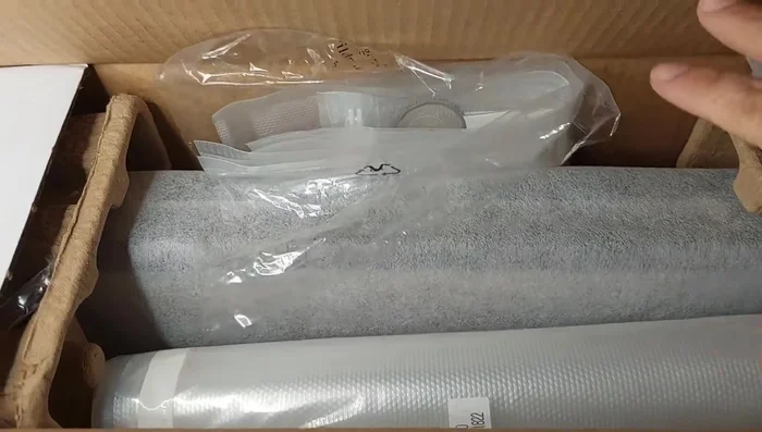 Installing the heat seal roll.