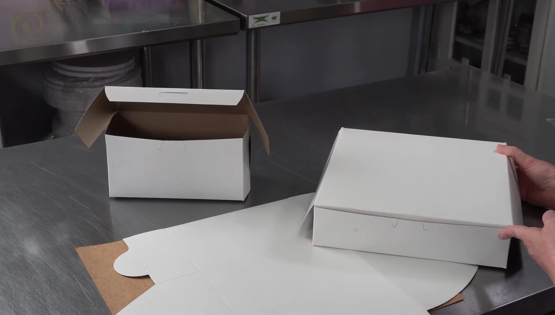 10x2 inch pie box shown with a 9-inch pie inside