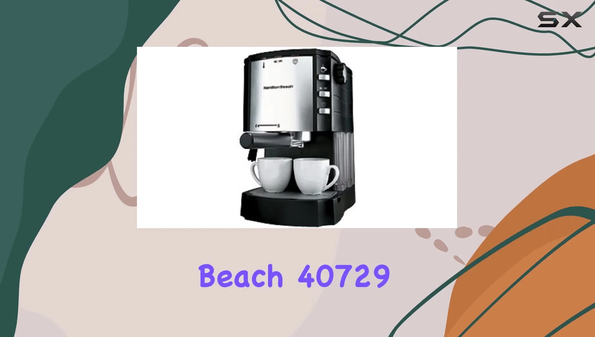 Overall shot of the Hamilton Beach 40729 Espresso Machine