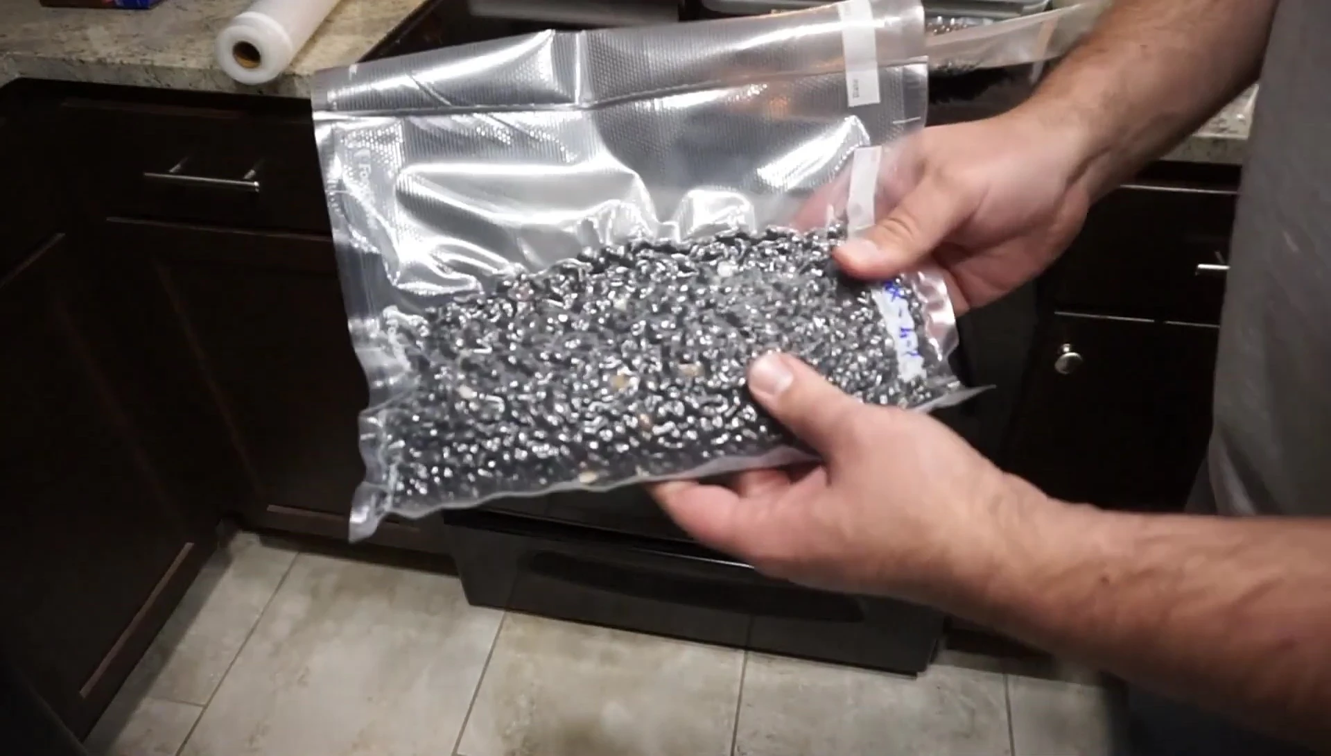 Result of drop test on FoodSaver bag.