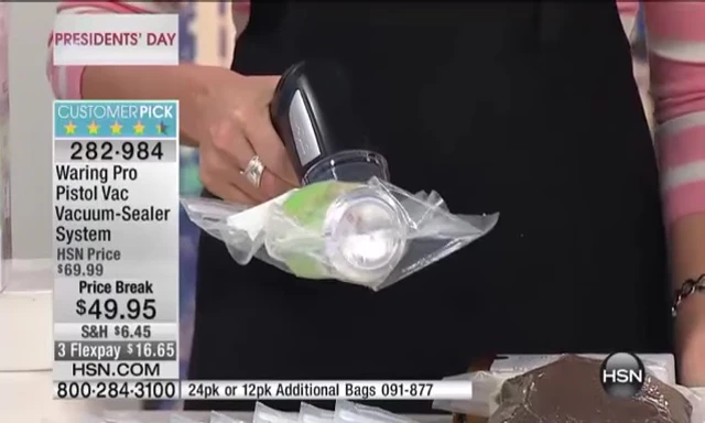 Demonstration of the vacuum sealer's power