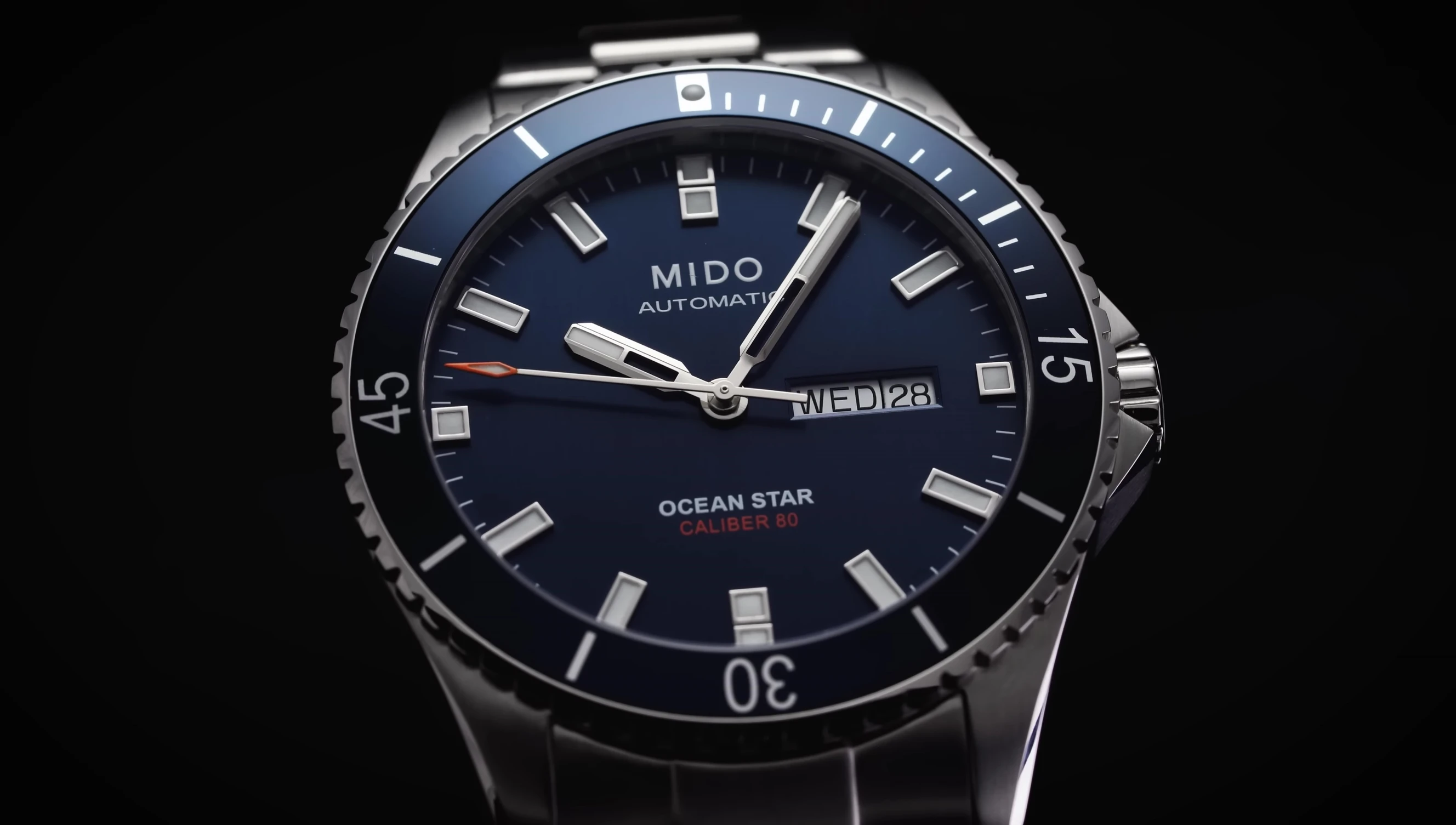 Image showing the watch's case back with the movement details visible