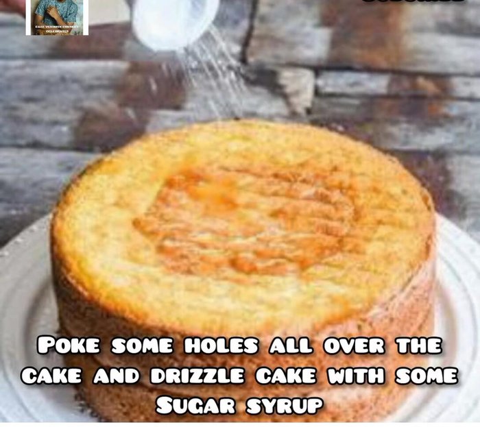 Transfer the wrapped cake into an airtight container with a lid.