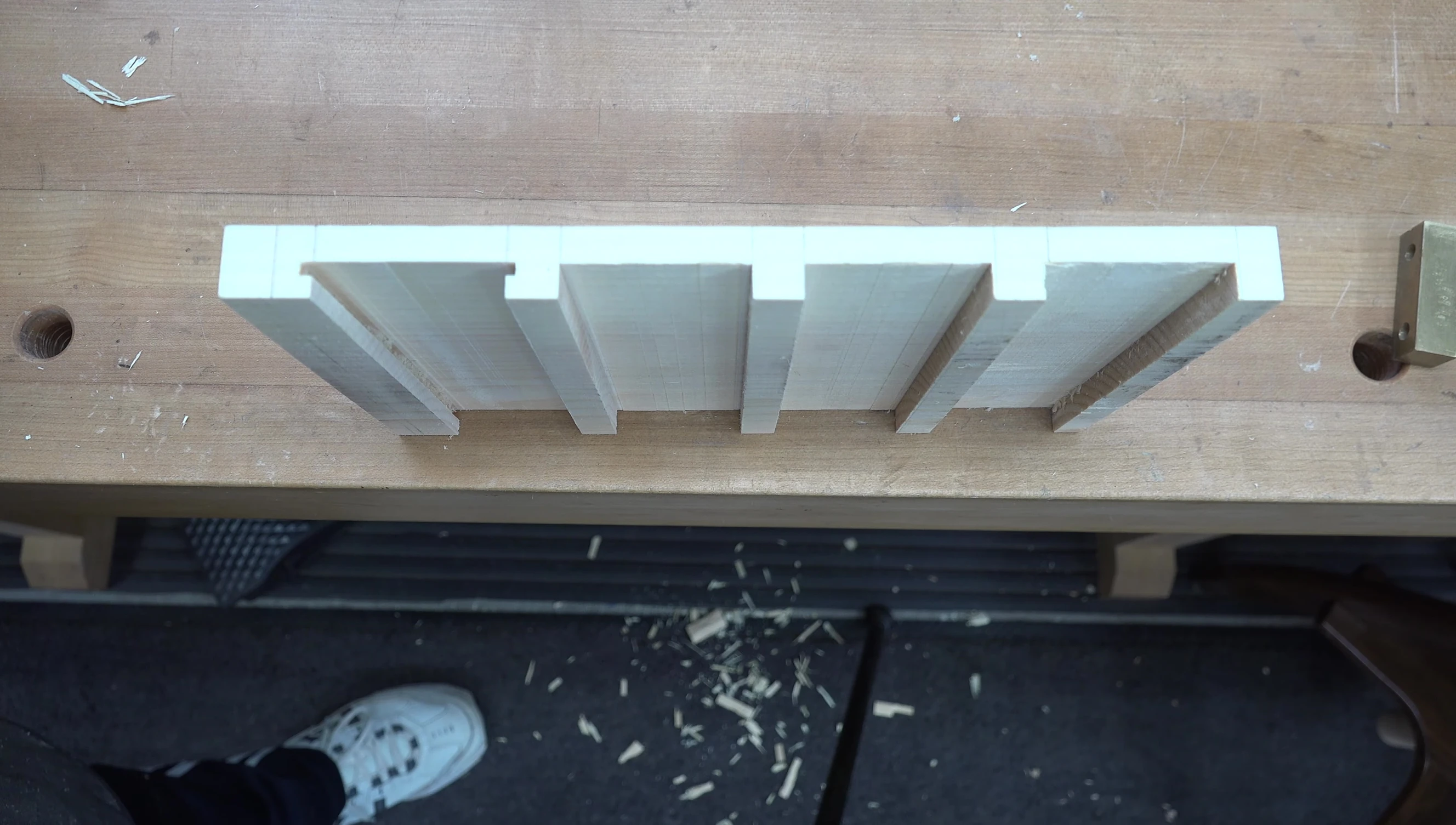Completed mounting slots