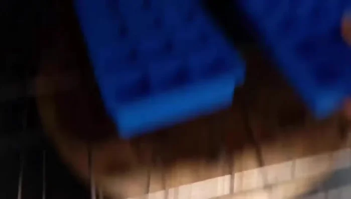 Put the silicone bakeware into the preheated oven for 10 minutes.