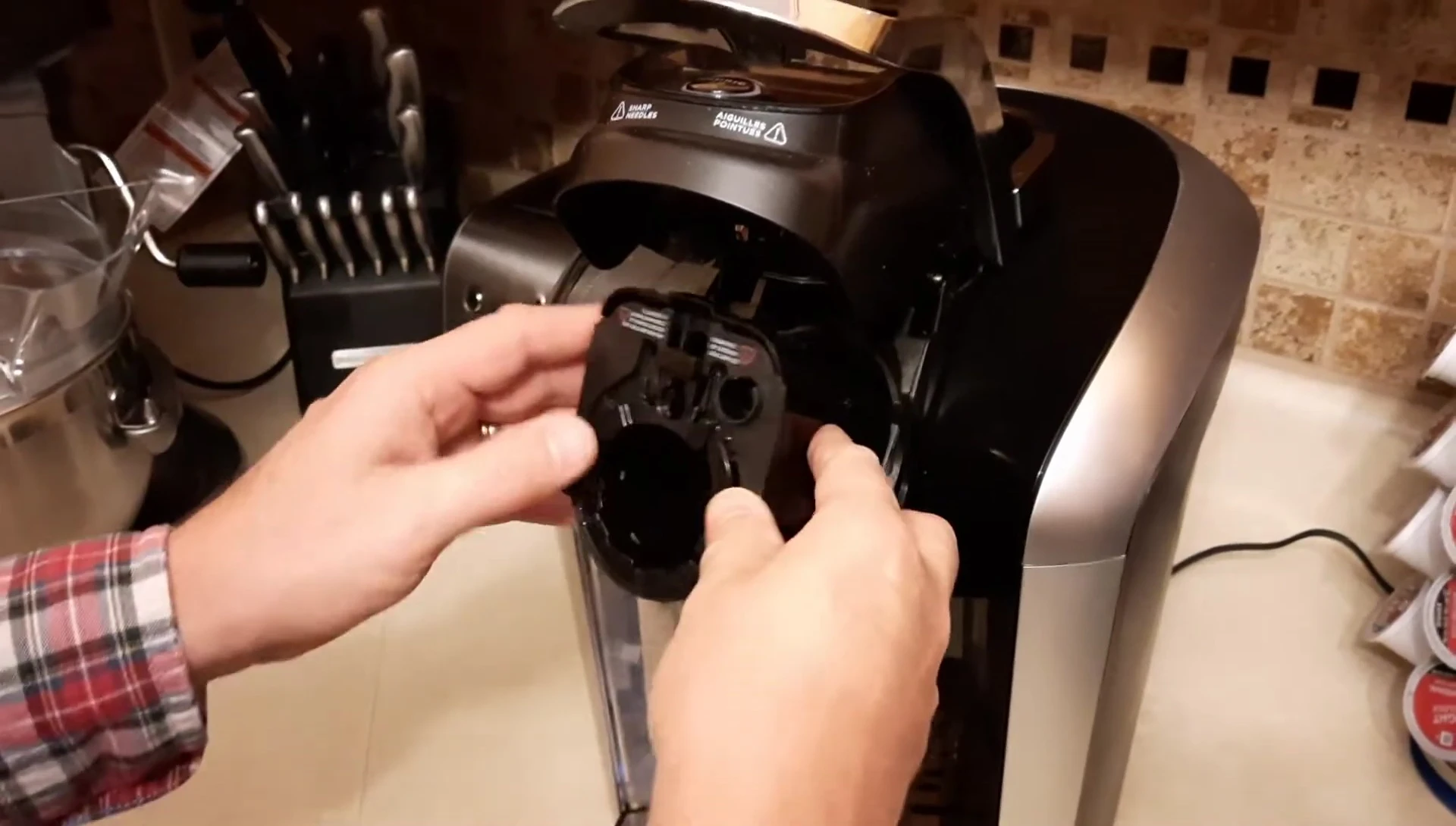 Installing the new needle