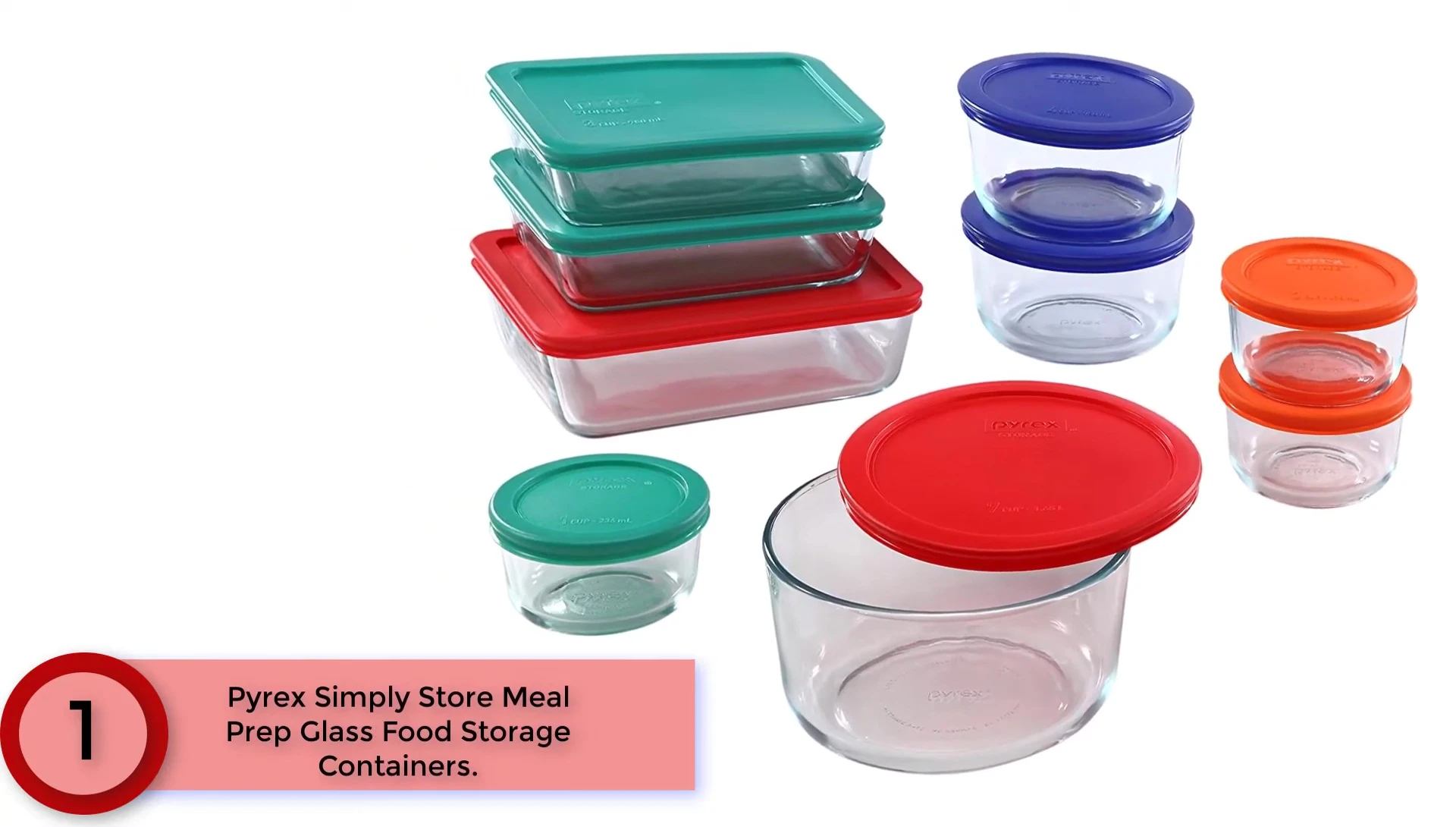 Showcasing the color-coded airtight lids