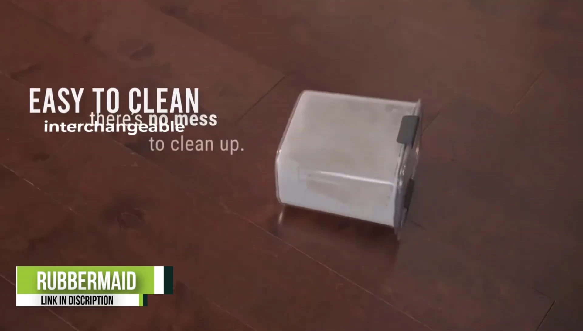 A close-up of the Rubbermaid Brilliance container designed specifically for a two-pound bag of brown sugar.