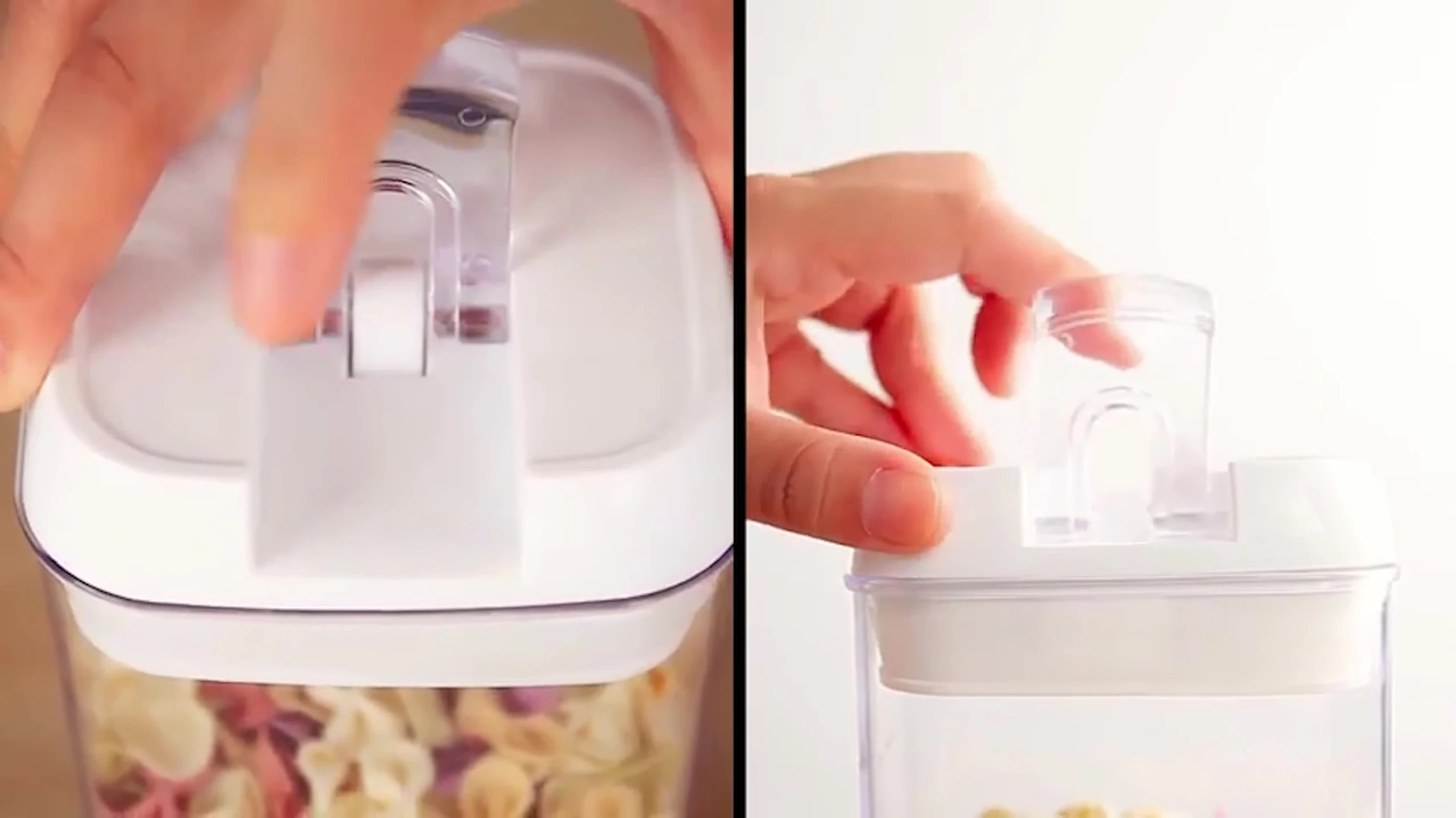 Close-up of Honey container lids