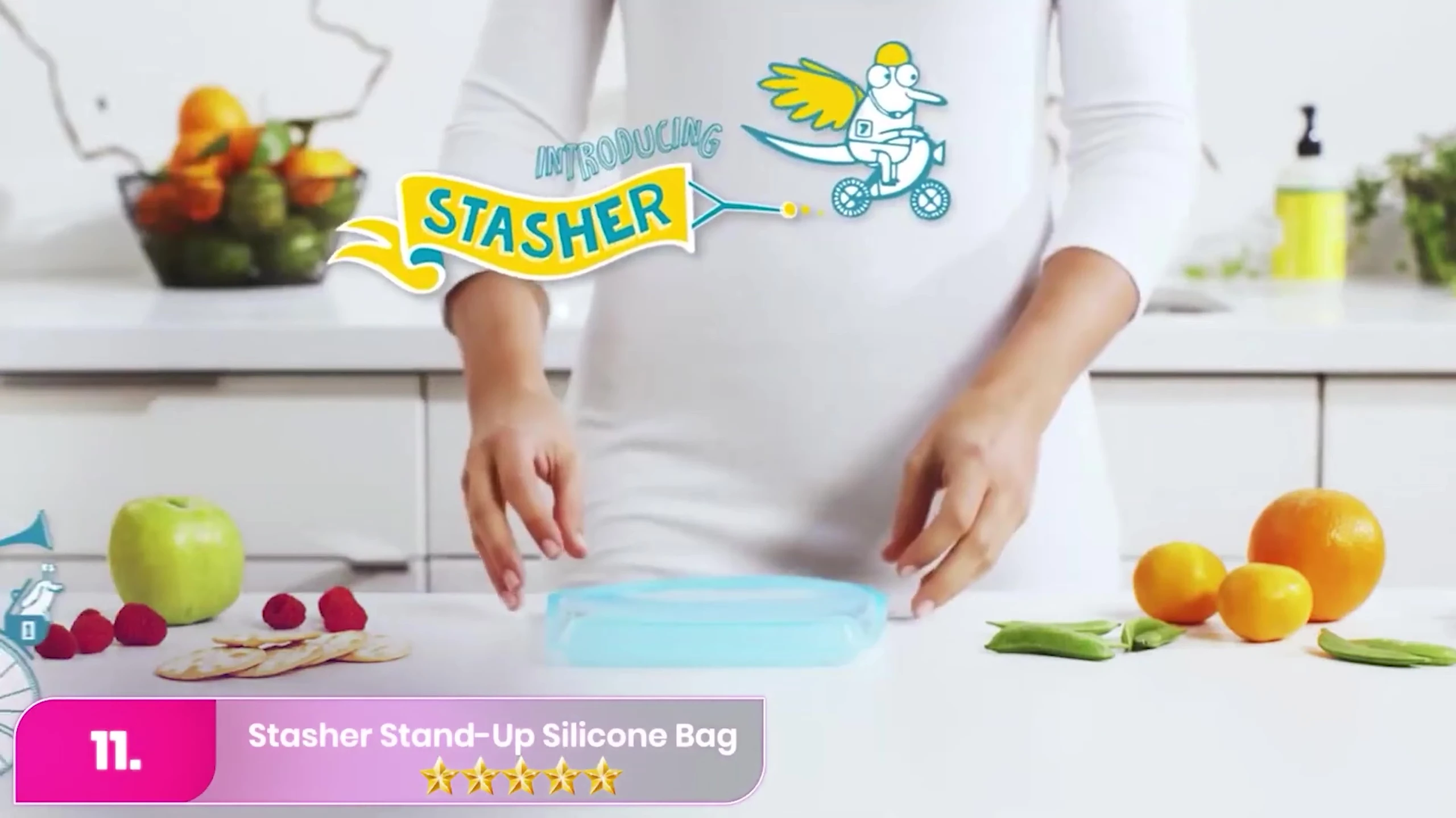 Stasher silicone bags in various colors