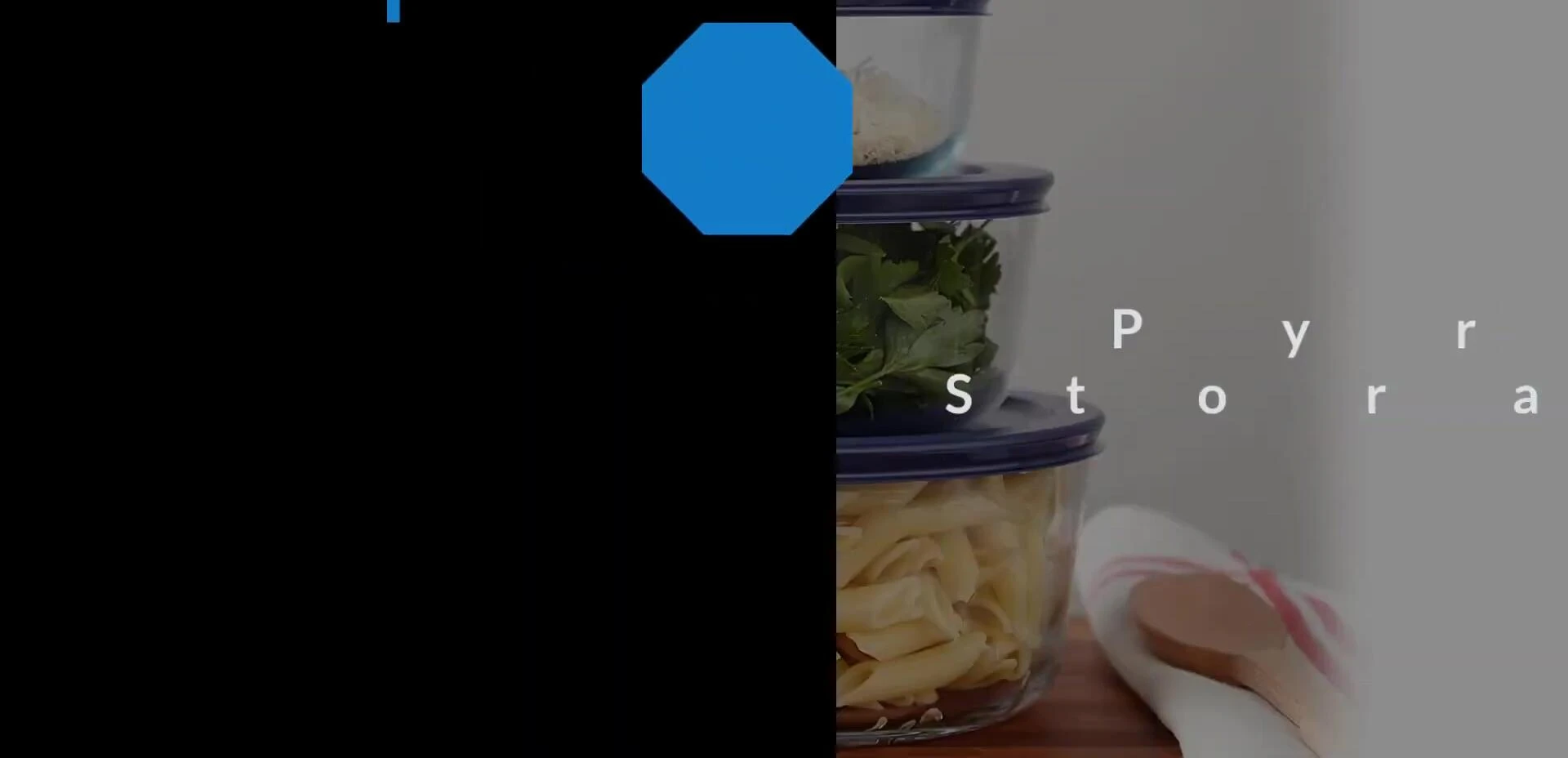 Pyrex glass food storage containers set