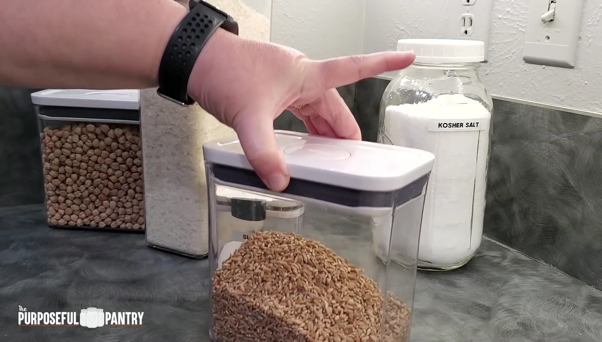 OXO container lid being shown.