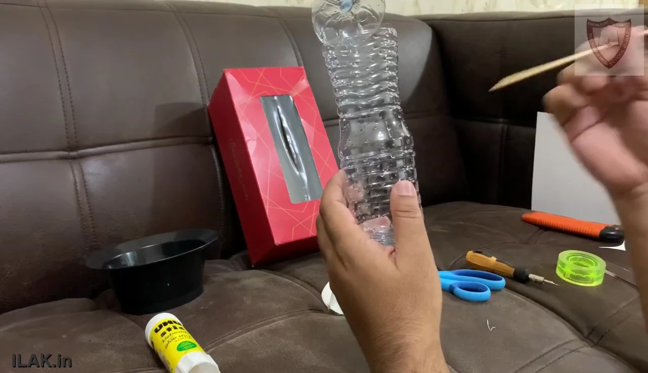 Making holes for the rod