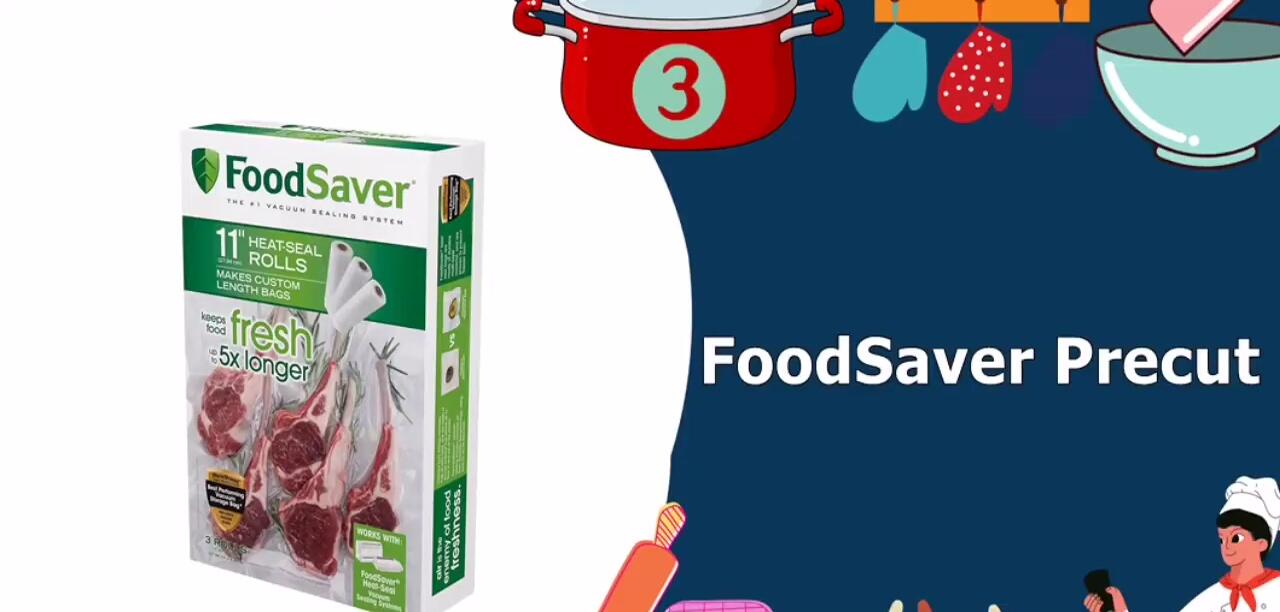 FoodSaver Pre-Cut Vacuum Seal Bags packaging