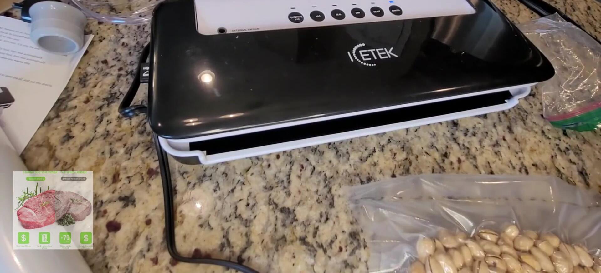 Final shot of the ICETEK Vacuum Sealer.